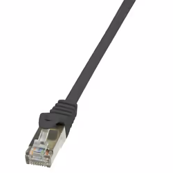 LogiLink 1m Cat.5e F/UTP, 1 m, Cat5e, F/UTP (FTP), RJ-45, RJ-45, Nero
