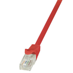 LogiLink 0.5m Cat.5e U/UTP cavo di rete Rosso 0,5 m Cat5e U/UTP (UTP)