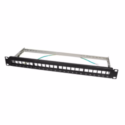 LogiLink NK4042, Nero, Metallo, Montaggio a rack, 1U, RoHS, CE, 482 mm