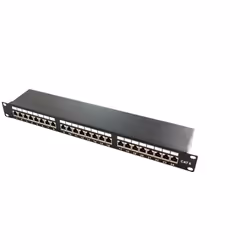 LogiLink NP0048, RJ-45, Cat6e, Nero, Montaggio a rack, 1U, 483 mm