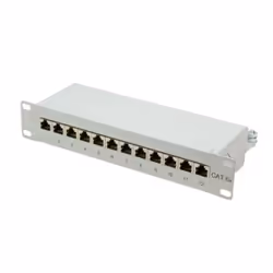 LogiLink NP0052, RJ-45, Cat6a, Grigio, Acciaio, Montaggio a rack, 1U
