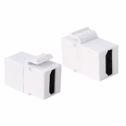 LogiLink 2xHDMI, Bianco, HDMI, HDMI, Oro, 14,5 mm, 29,5 mm