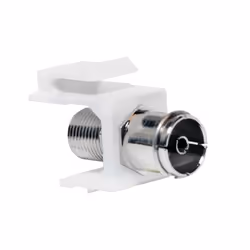 LogiLink NK0020, Piatto, Bianco, Connettore F, Femmina, Femmina