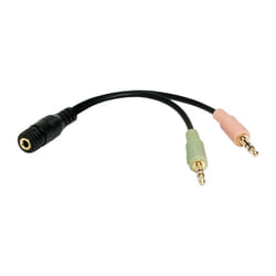LogiLink CA0020 cavo audio 0,15 m 3.5mm 2 x 3.5mm Nero