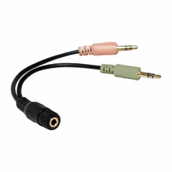 LogiLink CA0020 cavo audio 0,15 m 3.5mm 2 x 3.5mm Nero