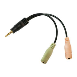 LogiLink CA0021 cavo audio 0,15 m 3.5mm 2 x 3.5mm Nero