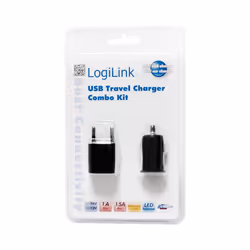 LogiLink PA0076 adattatore e invertitore Auto/interno Nero