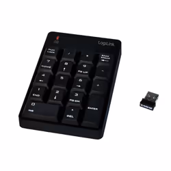 LogiLink ID0120 tastierino numerico Computer portatile RF Wireless Nero - Vista aggiuntiva 2