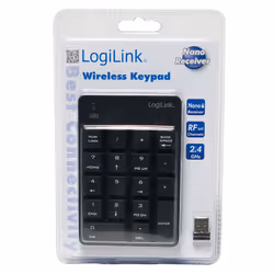 LogiLink ID0120 tastierino numerico Computer portatile RF Wireless Nero - Vista aggiuntiva 3