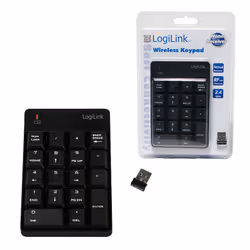 LogiLink ID0120 tastierino numerico Computer portatile RF Wireless Nero - Vista aggiuntiva 4