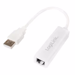 LogiLink UA0144B, Cablato, USB, Ethernet, 100 Mbit/s, Bianco