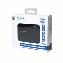 LogiLink UA0216 hub di interfaccia USB 3.2 Gen 1 (3.1 Gen 1) Type-B 5000 Mbit/s Nero