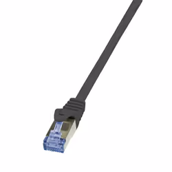 LogiLink PrimeLine Cat.7 S/FTP 0.5m, 0,5 m, Cat7, S/FTP (S-STP), RJ-45, RJ-45, Nero