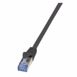 LogiLink 3m Cat7 S/FTP, 3 m, Cat7, S/FTP (S-STP), RJ-45, RJ-45, Nero