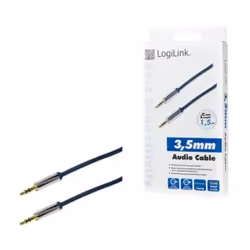LogiLink CA10150 cavo audio 1,5 m 3.5mm Blu