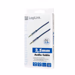 LogiLink 3.5mm - 3.5mm 5m cavo audio Blu