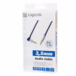 LogiLink 3.5mm - 3.5mm 1m cavo audio Blu - Vista aggiuntiva 3