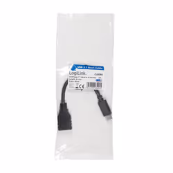 LogiLink USB C - USB A 0.15m cavo USB USB 3.2 Gen 2 (3.1 Gen 2) 0,15 m Nero - Vista aggiuntiva 4