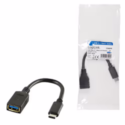 LogiLink USB C - USB A 0.15m cavo USB USB 3.2 Gen 2 (3.1 Gen 2) 0,15 m Nero - Vista aggiuntiva 5