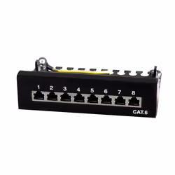 LogiLink NP0017B, RJ-45, Cat6e, Nero, Metallo, ISO/IEC 11801, TIA/EIA 568B.2-1