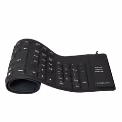LogiLink ID0019A, Cablato, USB, QWERTZ, Nero
