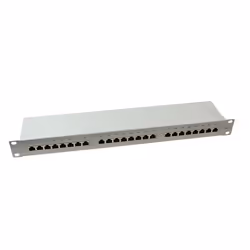 LogiLink NP0053, Cat6, S/UTP (STP), Grigio, Acciaio, Montaggio a rack, 1U