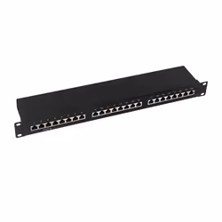 LogiLink NP0055, Cat6, S/UTP (STP), Nero, Acciaio, RoHS, ISO/IEC 11801, TIA/EIA 568C.2
