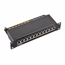 LogiLink NP0052B, 10 Gigabit Ethernet, 10000 Mbit/s, Cat6a, S/UTP (STP), Nero, Acciaio