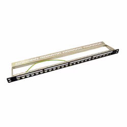 LogiLink NK4040, RJ-45, Nichel, Cat6a, Nero, Montaggio a rack, 0.5U