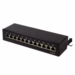 LogiLink NP0017, Cat6, S/UTP (STP), Nero, Acciaio, RoHS, ISO/IEC 11801, TIA/EIA 568B.2-1