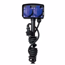 LogiLink LPS214 prolunghe e multiple 2 m 2 presa(e) AC Esterno Nero, Blu