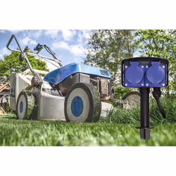 LogiLink LPS214 prolunghe e multiple 2 m 2 presa(e) AC Esterno Nero, Blu - Vista aggiuntiva 5