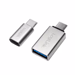LogiLink AU0040 adattatore per inversione del genere dei cavi USB 3.1 C USB 3.0 A, Micro USB 2.0 Alluminio