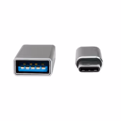 LogiLink AU0040 adattatore per inversione del genere dei cavi USB 3.1 C USB 3.0 A, Micro USB 2.0 Alluminio