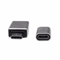 LogiLink AU0040 adattatore per inversione del genere dei cavi USB 3.1 C USB 3.0 A, Micro USB 2.0 Alluminio - Vista aggiuntiva 4