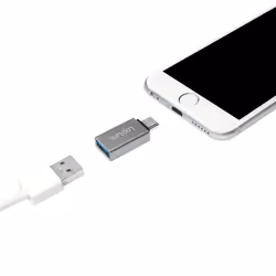 LogiLink AU0040 adattatore per inversione del genere dei cavi USB 3.1 C USB 3.0 A, Micro USB 2.0 Alluminio - Vista aggiuntiva 5