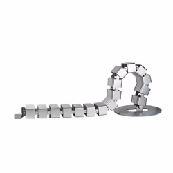 LogiLink KAB0065 organizer per cavi Scrivania Pannello passacavi Argento 1 pz - Vista aggiuntiva 4