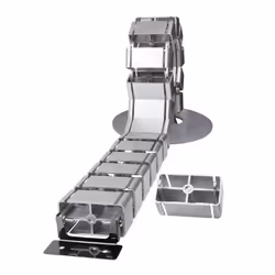 LogiLink KAB0065 organizer per cavi Scrivania Pannello passacavi Argento 1 pz - Vista aggiuntiva 5