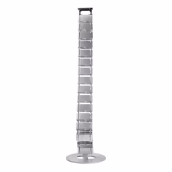 LogiLink KAB0065 organizer per cavi Scrivania Pannello passacavi Argento 1 pz - Vista aggiuntiva 7