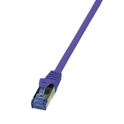 LogiLink CQ302VS cavo di rete Viola 0,5 m Cat6a S/FTP (S-STP)