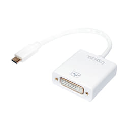 LogiLink UA0245A cavo e adattatore video 0,14 m DVI USB tipo A Bianco
