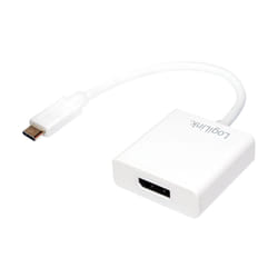 LogiLink 0.14m, USB-C 3.1/DisplayPort adattatore grafico USB Bianco