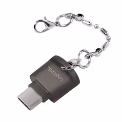 LogiLink CR0039, MicroSD (TransFlash), MicroSDHC, MicroSDXC, Grigio, 480 Mbit/s, Attività, USB 2.0, 16 mm