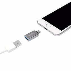 LogiLink AU0042 adattatore per inversione del genere dei cavi USB 3.1 type-C USB 3.0 Argento - Vista aggiuntiva 5