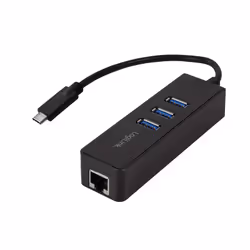 LogiLink UA0283, Cablato, USB, Ethernet, 1000 Mbit/s, Nero