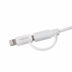 LogiLink CU0118 cavo USB 1 m Micro-USB A USB A Bianco