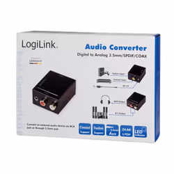 LogiLink CA0101 convertitore audio Nero - Vista aggiuntiva 6