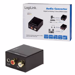 LogiLink CA0101 convertitore audio Nero - Vista aggiuntiva 7