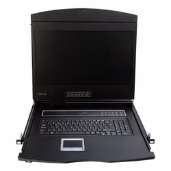 LogiLink LC902GE console a rack 47 cm (18.5") 1366 x 768 Pixel Metallo Nero 1U