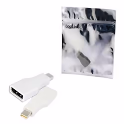 LogiLink CV0110 adattatore per inversione del genere dei cavi Mini Displayport DisplayPort Grigio - Vista aggiuntiva 4